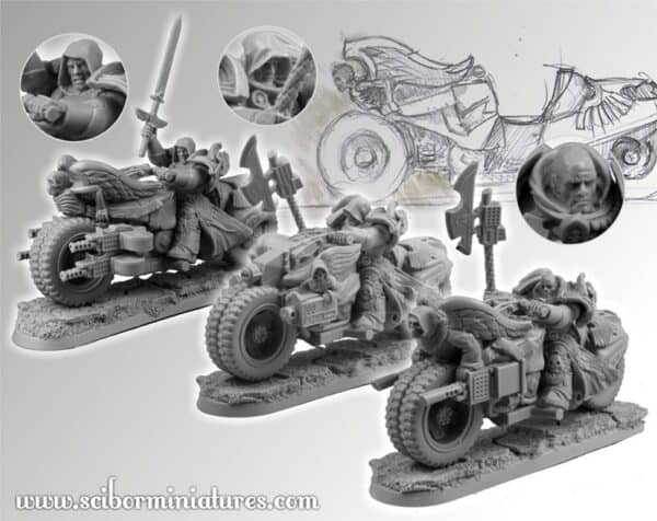 28mm SF Knights Motorcycles set