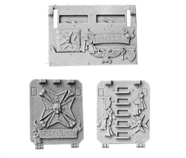 BLACK TEMPLARS RHINO DOORS AND FRONT PLATE SET 1