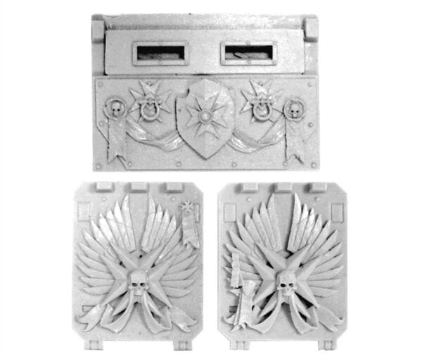 BLACK TEMPLARS RHINO DOORS AND FRONT PLATE SET 2