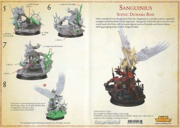 Sanguinius, Primarch of the Blood Angels, with Diorama Base - Image 5