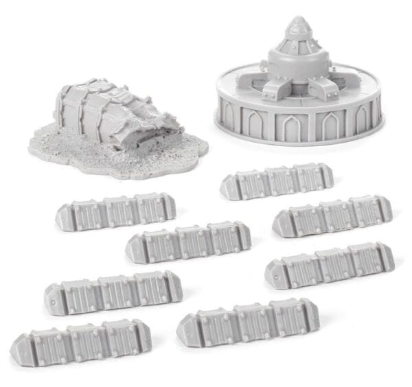 Adeptus Titanicus Turbine, Crate and Barricades - Image 3