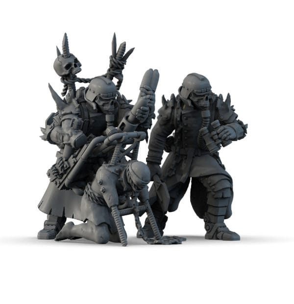 Heavy Support Squad of Heretics with a Mortar