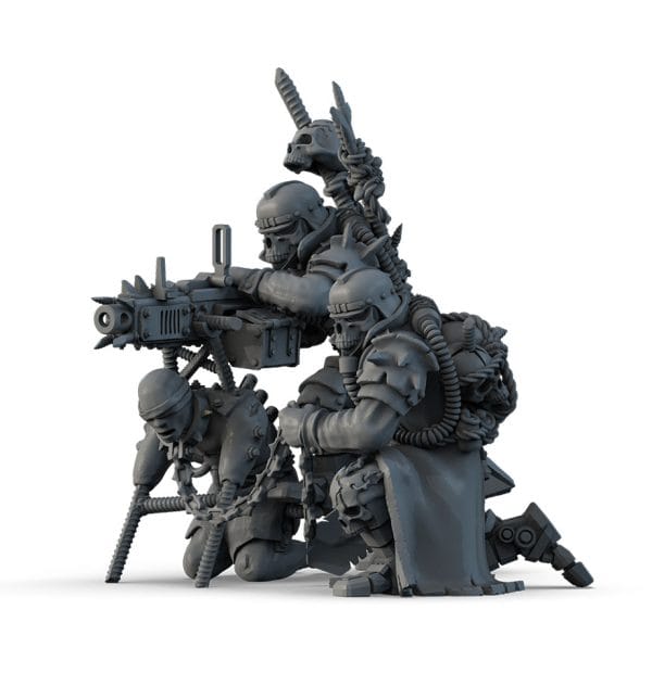 Heavy Support Squad of Heretics with a Heavy Bolter