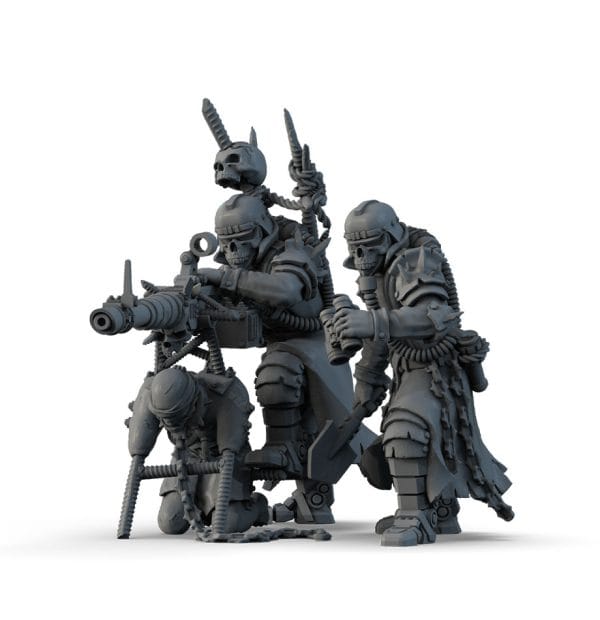 Heavy Support Squad of Heretics with a Lascannon