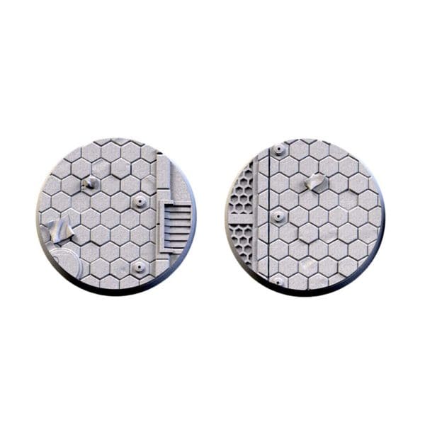 City Sci-fi bases, Round 50mm (2pcs)