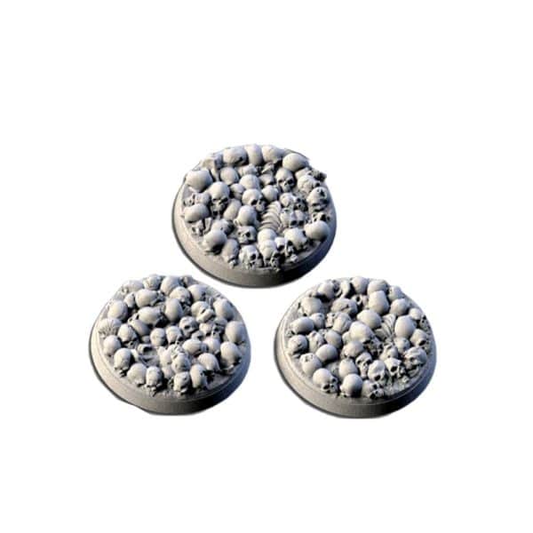 Death Skulls bases, Round 40mm (3pcs)