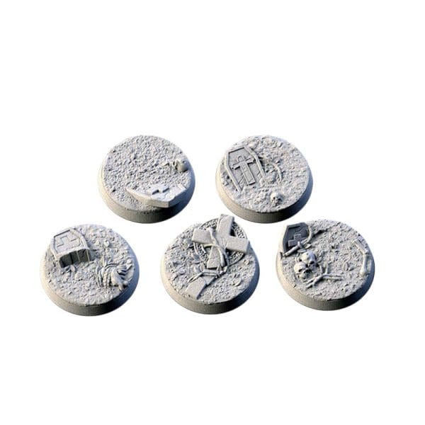 Graveyard bases, Round 32mm (5pcs)
