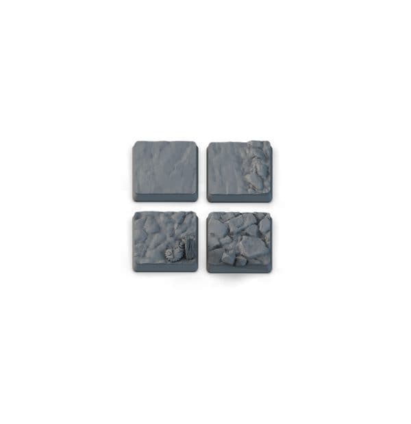 Underground base, Square 20mm (4pcs)
