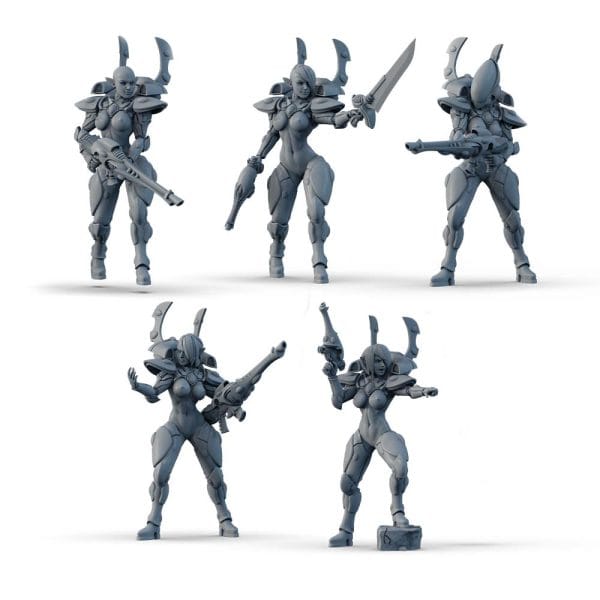 Space Elf Female Soldier Bundle (Pin-Up)