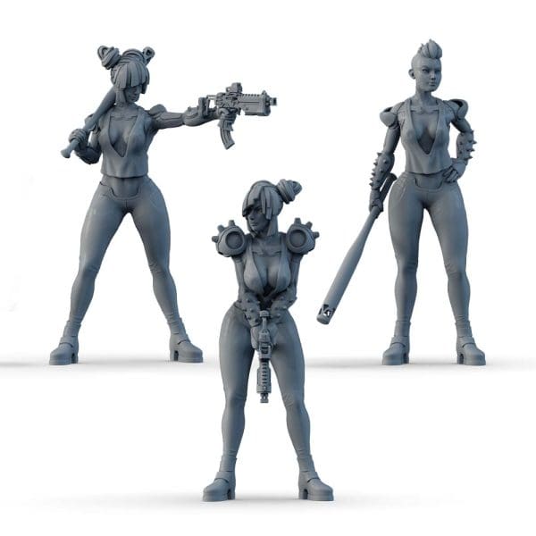 Cyberpunk Scrapper Girl Bundle