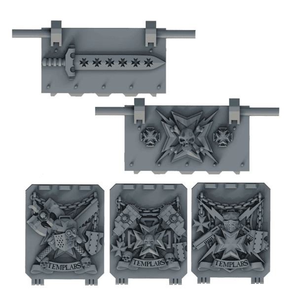 Black Templars Rhino Doors Set